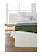 Living Home Double Bed Sheet With Rubber Hugger 160x200+30cm Blassgruen 0075