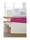 Living Home Super-Double Bed Sheet With Rubber Hugger 160x200+30cm Flieder