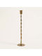 SteweHome Metal Candle Holder In Yellow Colour 7x35x7cm