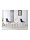 Bony Velvet Dining Chair Beige 51x58x87cm