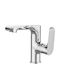 Laveo Retro Waschbeckenarmatur Silber