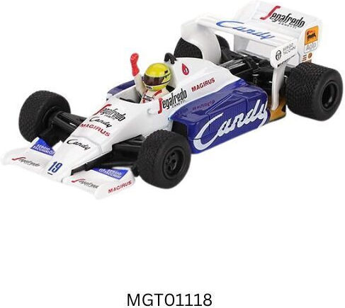 Model Mașină Toleman Tg184 #19 Ayrton Senna Locul 2 La Marele Premiu De Monaco 1984 Scara 1:64 Mini GT Mgt01118-l