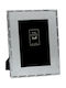 Wall-Mounted Metallic Photo Frame With Silver Frame