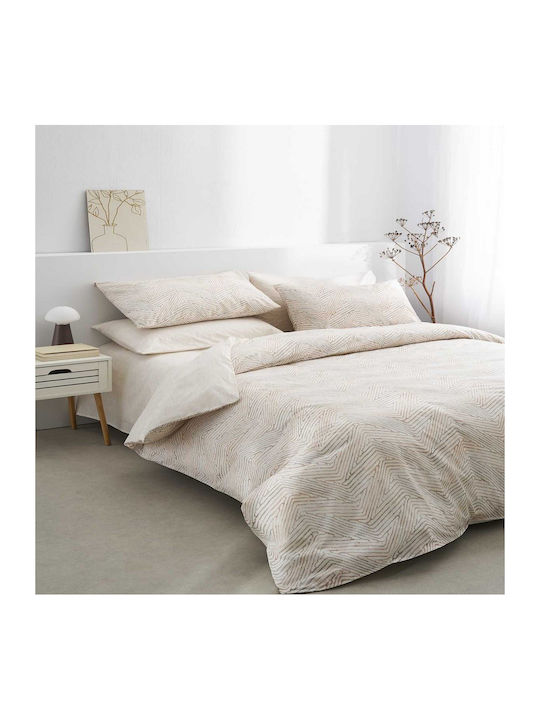 Vesta Home Κουβερλί Υπέρδιπλο Βαμβακερό Brown-beige 230x270cm