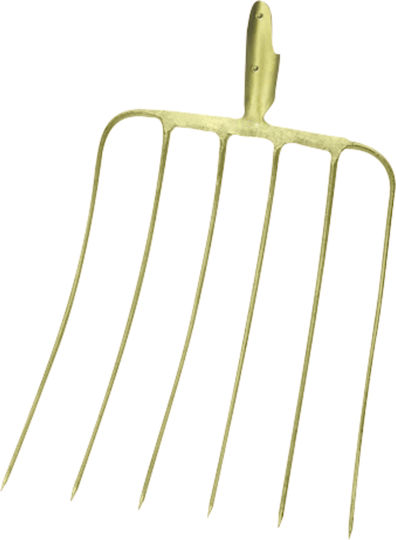 Silage Forks Without Handle 6 Tines 400x340mm