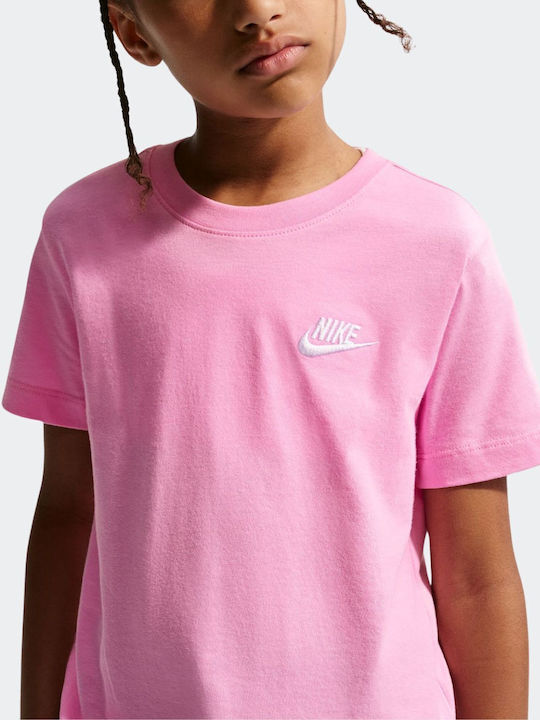 Nike Παιδικό T-shirt Pink Rise Sportswear