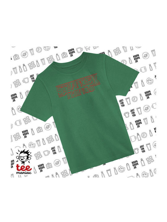 Stranger Things Kinderoberteile T-Shirt Grün Lo...