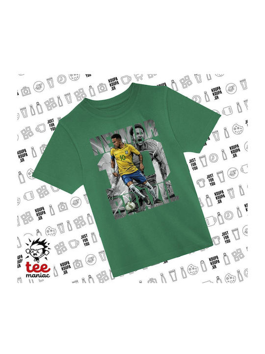 Koupakoupa Kinderoberteile T-Shirt Grün Neymar ...