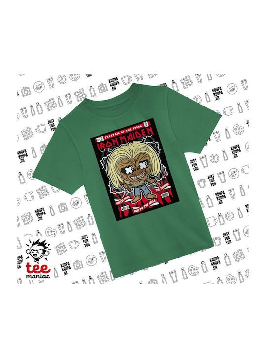 Koupakoupa Kinderoberteile T-Shirt Grün Iron Ma...