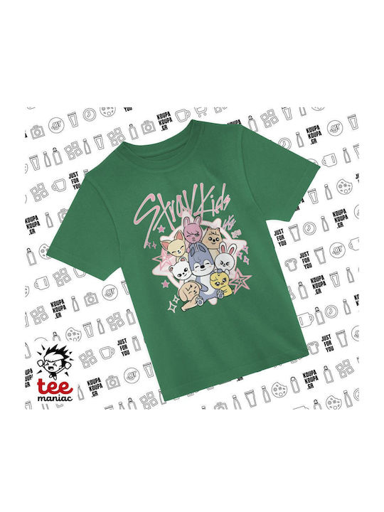Koupakoupa Kinderoberteile T-Shirt Grün Stray K...