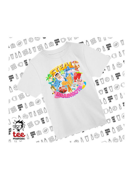 Koupakoupa Kinderoberteile T-Shirt Weiß Roblox ...