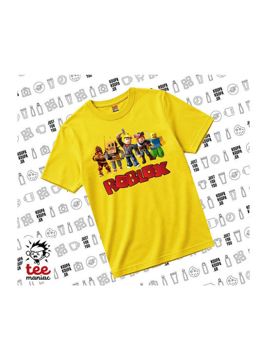 Koupakoupa Kinderoberteile T-Shirts Gelbe Roblo...