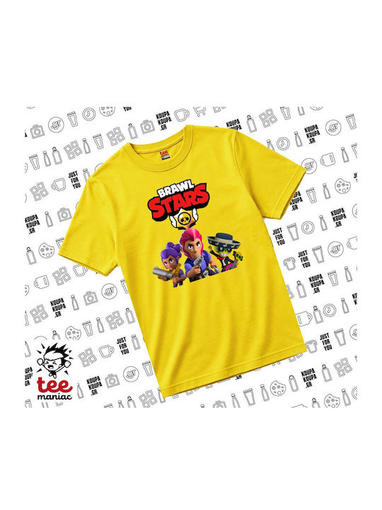 Brawl Stars Παιδικό T-shirt Κίτρινο Blue