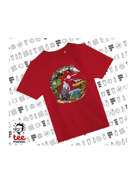 Kinderoberteile T-Shirt Rot Stuido Givli KP_32014_tshirt-kid-rot