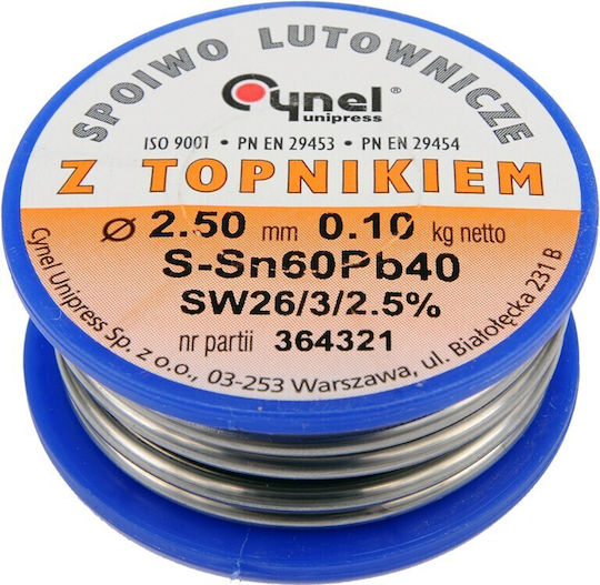 Soldering Alloy Sn60pb40 2.5/100 76822 Cynel