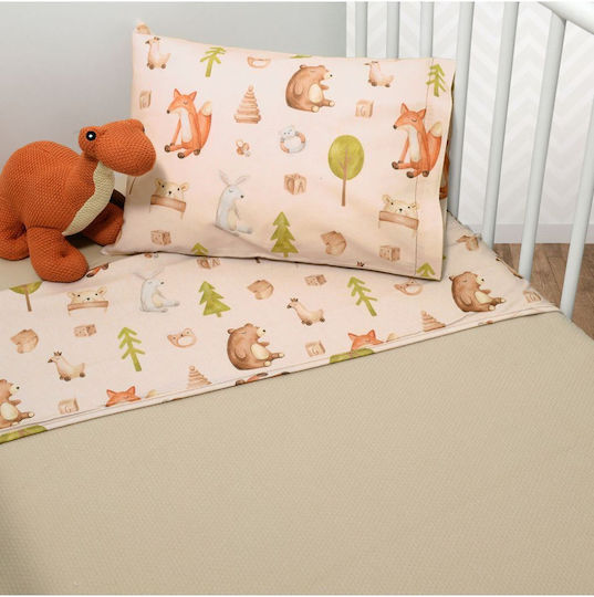Baby Oliver Одеяло За Детско Легло Pique Бежово 100x140см