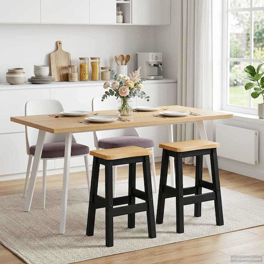 Bar Stools Black 2 Pieces 40x29x63 cm