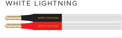 Nordost Καλώδιο Ηχείου Banana - Banana 3m WHITE-LIGHTNING-SPEAKER-CABLE-3M