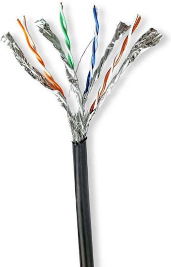 Nedis S/FTP Cat.7 (10Gbps) Cablu de Rețea Ethernet 100m Negru