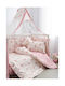 Vesta Home Σετ Βρεφικά Σεντόνια Λίκνου Βαμβακερά Ροζ 70x125εκ. 3τμχ