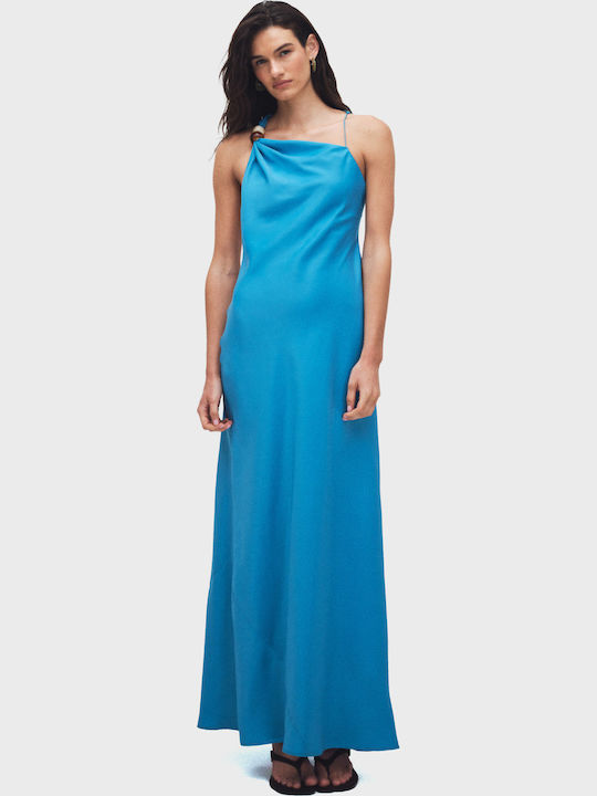 Καλοκαιρινό Maxi Κομπινεζόν Φόρεμα Turquoise