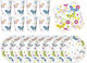 Set Plates Cups Napkins Butterflies
