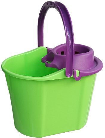 Nektarplast Mop Bucket with Wringer Plastic Capacity 18lt Green