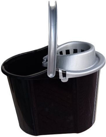 Nektarplast Plastic Mop Bucket with Wringer Capacity 18lt Black