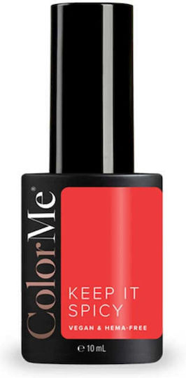 Ojă Pentru Unghii Cu Gel Semi-permanentă Vegan Fără Hema Nuanta Keep It Spicy Colorme Cosmetics 10 Ml