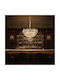 Alista Home Candelabru 14xE14 Ø60cm cu Cristale Auriu AT1CT-IM1P-HT2L-CC6734/600GD