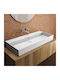 Ideal Standard Einbau Badezimmerwaschbecken Porzellan 100x45x12,5cm Weiß Glänzend