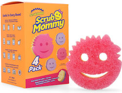 Σφουγγάρι Scrub Daddy Scrub Mommy Shapes 4τμχ Pink Purple