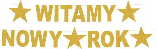 Welcome New Year Garland Size 22 X 390 Cm