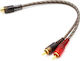 RCA кабел женски - 2x RCA мъжки 000303