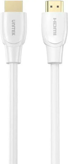 Unitek HDMI 2.1 Ultra High Speed 48Gbps 4K 120Hz HDR VRR Cable HDMI male - HDMI male 2m Λευκό