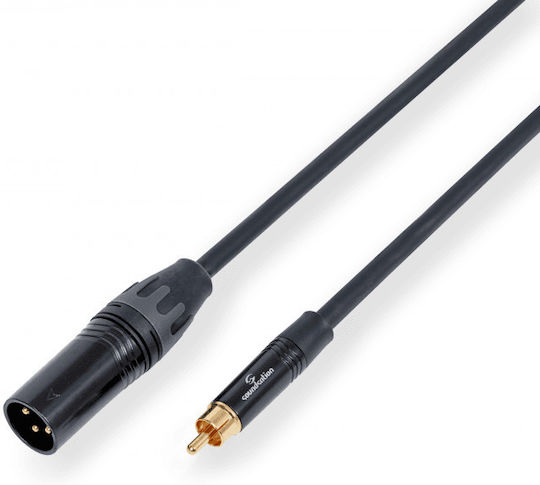 Soundsation Cable XLR male - Μαύρο 1.5m DKAL-SND00476