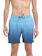 Men's Swimwear Shorts Wavy Ocean Blue