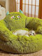 Dog Bed Sofa Green 70x70cm