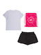 Kinderbekleidungsset mit Shorts Sommer 3 Stück Schwarz