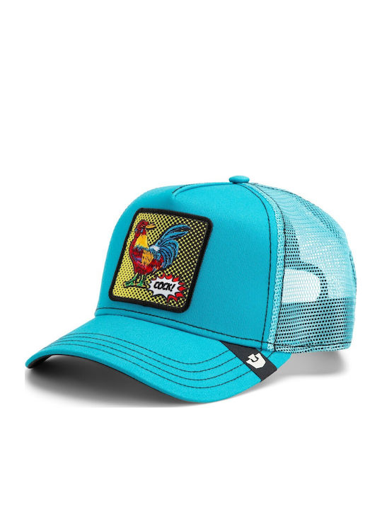 Καπέλο Jockey Popart Rooster Μπλε Κόκορας Goorin Bros