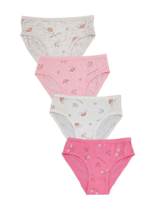 Esthisis Комплект Детски Бикини 4 Броя Многоцветни