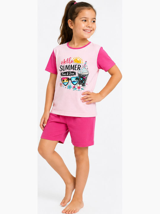 Join Pijama pentru copii de vară roz