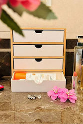 SteweHome Yellow Makeup Accessories Storage Case