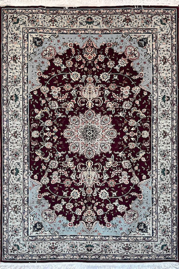 Koulis Family Handgefertigter China Wolle-Seide Wohnzimmer Teppich Rechteckig China 183x275cm Koulis Family Handgefertigter China Wolle-Seide Wohnzimmer Teppich Rechteckig China 183x275cm