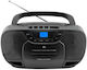 OK. Portable Audio System with Radio / CD / USB / Cassette Player Black