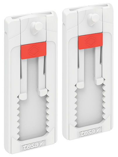 Tesa ADHESIVE-NAIL/1 Κρεμαστράκι με Αυτοκόλλητο Λευκό