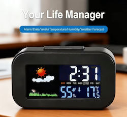 Smart Clock Ψηφιακό Θερμόμετρo για Χρήση σε Εσωτερικό Χώρο