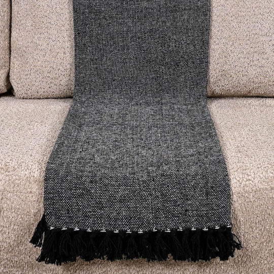 Fylliana Fylliana Throws & Couch Blankets Sofa Throw 2 Seater Maroon 180x230cm Black