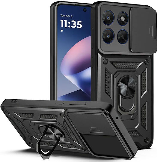 Techsuit Back Cover Silicon / Plastic Negru (Motorola Moto G37 / G47)