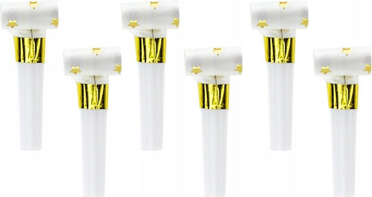 Paper Star Whistles White 1 Pack 6 Pcs